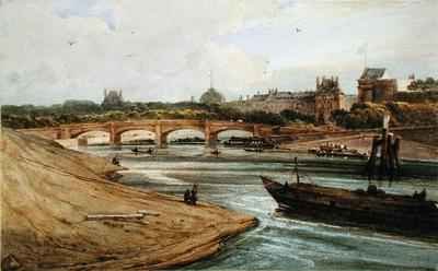 Pont de la Concorde and the Palais des Tuileries from the Cours la Reine