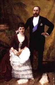 King Edward VII 1841-1910 and his wife Queen Alexandra 1844-1925