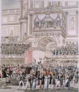 The Emperor and the Empress Receiving the Homage of the French Troops from the Balcony of the Tuileries on the Occasion of their Marriage