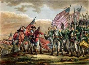 The Surrender of General John Burgoyne at the Battle of Saratoga