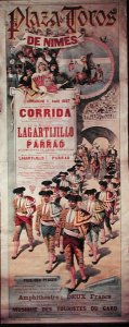 Poster advertising a bullfight at the Plaza de Toros