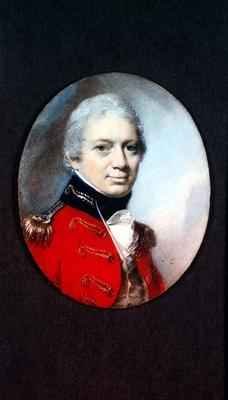 Miniature of Lt Col J Houlton of the Wiltshire Militia