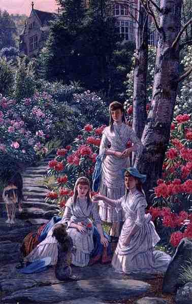 The Princesses Louise Victoria and Maude Visiting Cragside in 1884