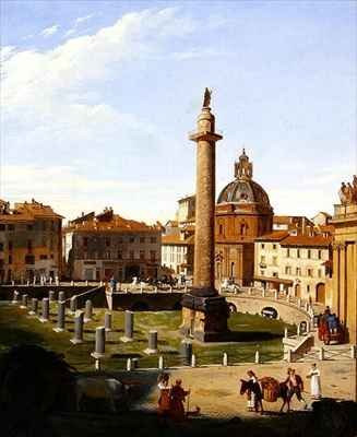 A View of Trajans Forum Rome