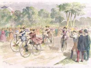 Original Costumes for the Velocipede Race in Bordeaux