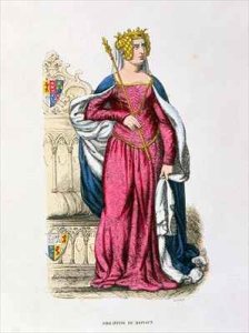 Philippa of Hainault wife of Edward III 1312-77 married in 1328