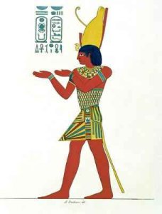 Nectanebo I wearing the double crown of Upper and Lower Egypt