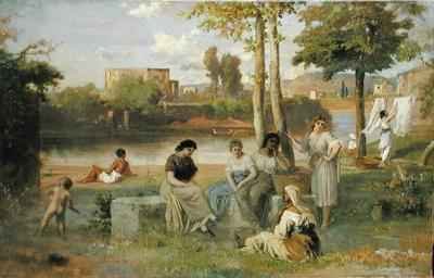 Washing on the Tiber