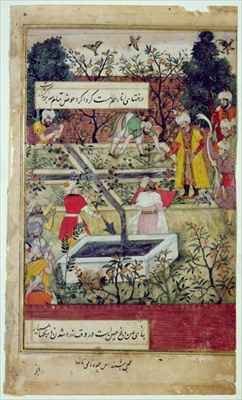 Emperor Babur surveying the establishment of a Garden in Kabul