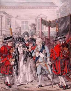 Margaret Nicholson Attempting to Assassinate His Majesty George III 1738-1820 at the Garden Entrance of St Jamess Palace