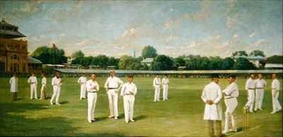 The Players in the Field  Lords on a Gentlemen v Players Day