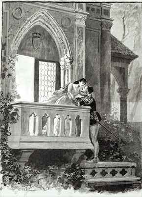 Scene from Act II of Romeo and Juliet