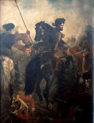 Captain Dighton MacNaghten Probyn 1833-1924 at the Battle of Agra on 10th of October 1857