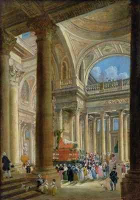 Receiving the Ashes of Voltaire at the Pantheon in Paris