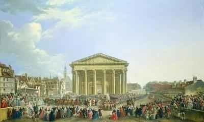 Ceremony of Laying the First Stone of the New Church of St Genevieve in 1763