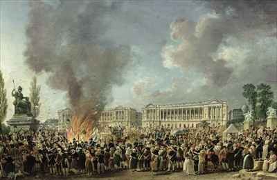 The Celebration of Unity Destroying the Emblems of Monarchy Place de la Concorde