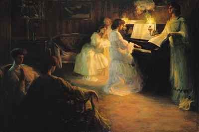 Young Girls at a Piano