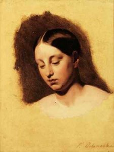 Study for the head of a young woman