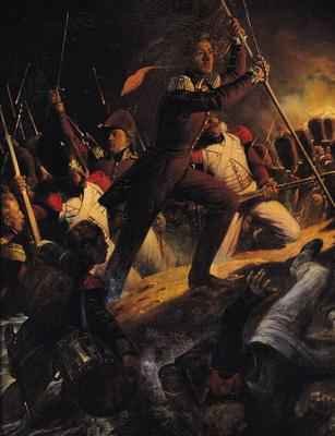 Charles Amedee Albert de Savoie Prince de Carignan 1798-1849 Leading the Assault at the Siege of the Trocadero