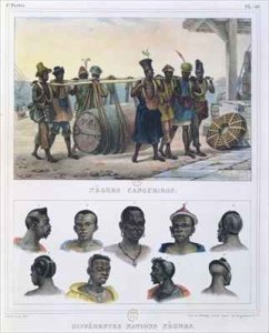 Slaves Carrying a Barrel and Black People