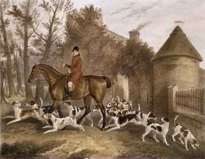 W Sebright Huntsman to the Milton Hounds