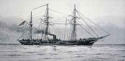 US Sloop of War Kearsage of the Federal Navy