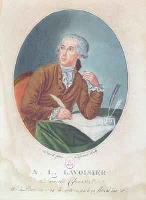 Antoine Laurent de Lavoisier 1743-94