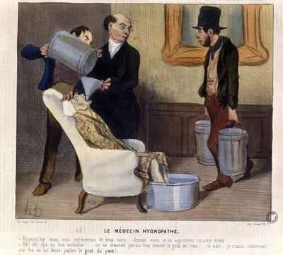 The Hydropathic Doctor caricature from La Caricature