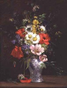 Still life with flowers in a vase 2