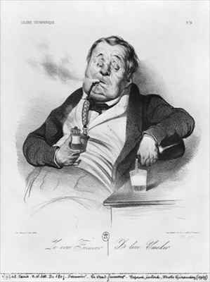 A true smoker from the series Galerie physionomique