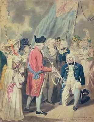 George III Presenting a Sword to Lord Howe