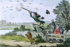 Cockney Sportsmen Shooting Flying