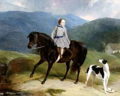 Master Edward Coutts Marjoriebanks on his Pony