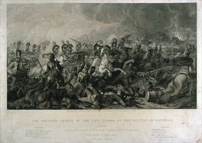 The Decisive Charge of the Life Guards at Waterloo in 1815