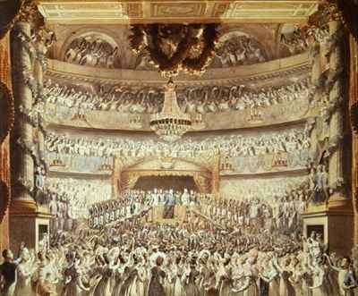 Louis XVIII (1755-1824) at the Theatre de l'Odeon