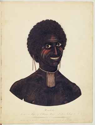 Wambela, wife of Cobbawn Wogi, native chief of Port Stephen, NSW