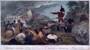 General Graham defeating the French at the Battle of Barrosa