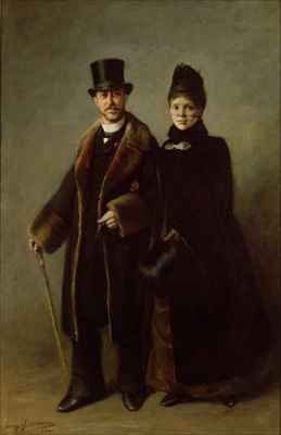 Heinrich Schliemann (1822-90) and his Wife