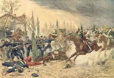 The Dragoons at the Battle of Gravelotte on the 16th August 1870