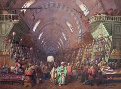 A Bazaar in Constantinople