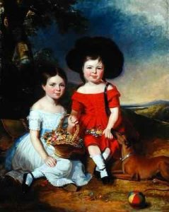 Annie and John Edward, children of Thomas Rhodes of Leeds