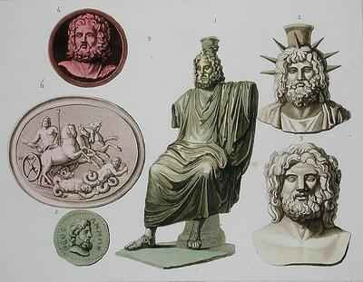 Representations of Zeus, Jupiter or Jove