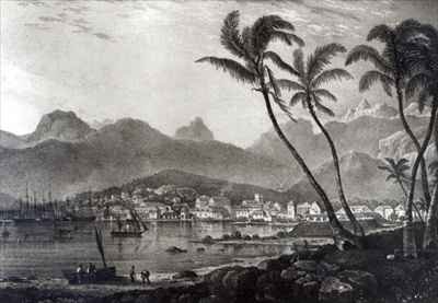 Port Louis from 'Views in the Mauritius'