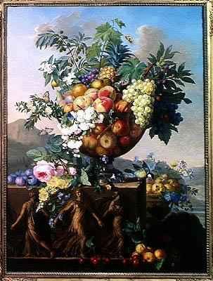 Coupe with Flowers and Fruit