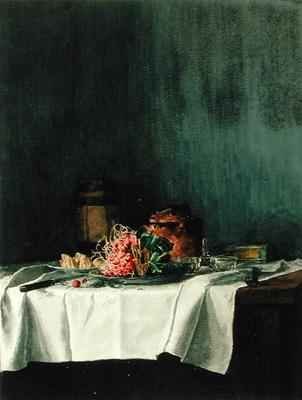 Still Life with Radishes and Pate