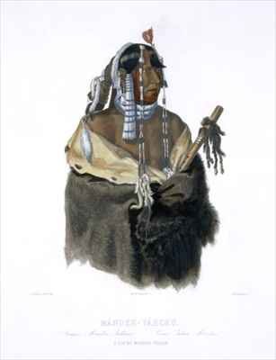 Mandeh-Pahchu, a Young Mandan Indian