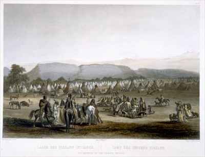 Encampment of the Piekann Indians