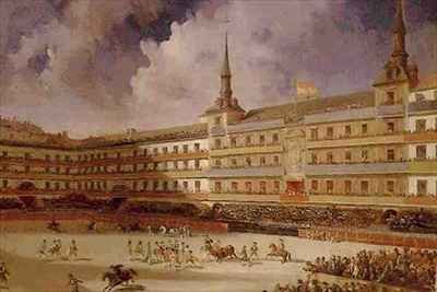 Bullfight in the Plaza Mayor in Madrid during the Celebrations for the Marriage of the Duke of Montpensier