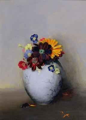 Polyanthus in an Oriental Vase