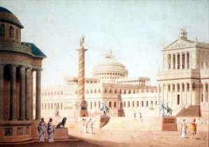 The Capitol, set design for 'Titus'